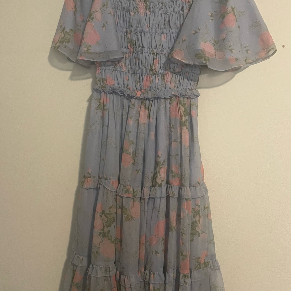 Jessakae Siena blue floral smocked dress - Picture 2 of 7